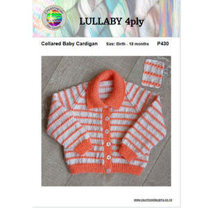 P430 Collared Baby Cardigan