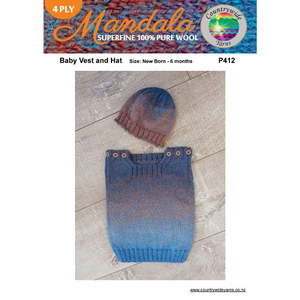 P412 Baby Vest and Hat