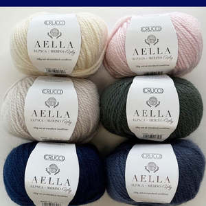 Yarns 8ply Dk: Crucci AELLA 12ply