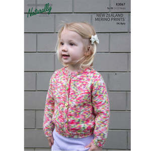Sweaters: K3067 Lolly Raglan Top Down Cardigan