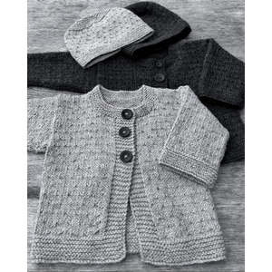 Patterns: Mika Petite Cardigan & Hat 4ply