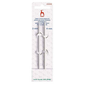Cable Needles: Pony  Cable Needles Straight set of Two 3.00mm / 4.00mm