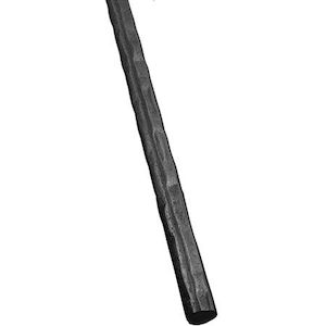 Italian Wrought Iron: Hammered Rnd Bar 16mm Id