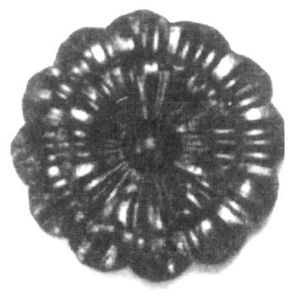Italian Wrought Iron: Double Rosette Dia.95 Mm. Id