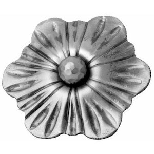 Italian Wrought Iron: Rosette 115x4 Mm. Id