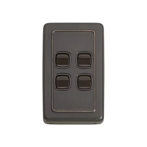 Other: Switch - Rocker 4 Gang Ac Br 72x115mm Tr