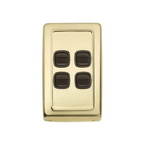 Other: Switch - Rocker 4 Gang Pb Br 72x115mm Tr