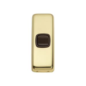 Switch - Rocker 1 Gang Pb Br 30x82mm Tr