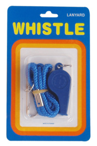 Products: Single Metal Whistle – Medium with Lanyard
