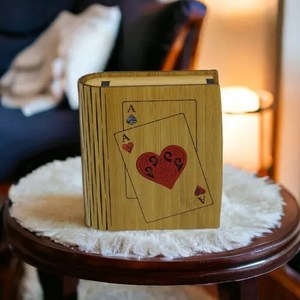 Wooden Box PLAYING CARDS B1PC – Knox Engravers