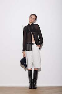 PANTS: SOFT BRUSHED COTTON SHORTS WHITE