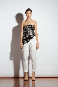 Scarves: SCARF FISH STAMP SQUARE