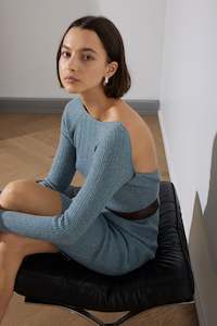 Knitwear: ARLO MINI LIGHT BLUE CASHMERE