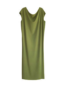 Knitwear: LASER T MAXI DRESS PEAR
