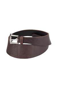SADDLE BELT NICKEL BUCKLE