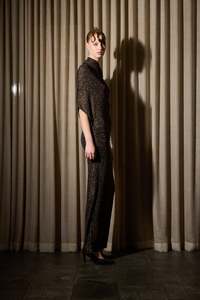 Clothing: LOUNGE DRESS LUREX GOLD
