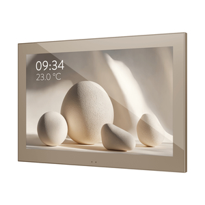 Zennio Z100. Color capacitive touch panel (10″ display) – Champagne