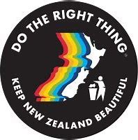 Products: DO THE RIGHT THING 200mm Sticker - Keep New Zealand Beautiful