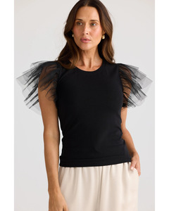 Brave + True - Chance Tee (Black)