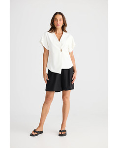 Brave + True - Origami Top (White)