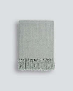 Baya - Richmond (Acrylic/Wool Blend) Throw - Glacier 125x150cm