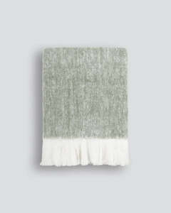Baya - Sorrento (60% Acrylic, 20% Wool, 20% Polyester) Throw - Sage