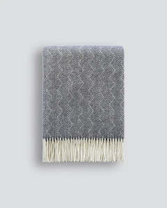 Baya - Lana (100% NZ Wool) Throw - Navy 130x180cm