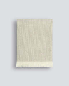 Throw: Baya - Perendale Throw 130 x 170cm (Oatmeal)
