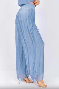 The Italian Closet: The Italian Closet - Invitati Pants Periwinkle & Charcoal