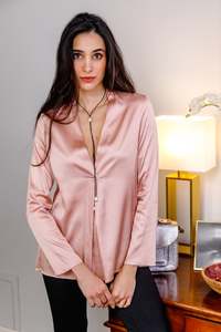Elizabeth Scott Agencies: ES - Celine Satin Top (Rose)