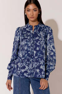 Adorne - samantha print shirt
