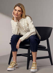 Madly Sweetly: Madly Sweetly - Cotton Tale Shirt (Winter White)