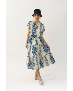 Lolly's Laundry - Morning Midi Skirt (Blue)