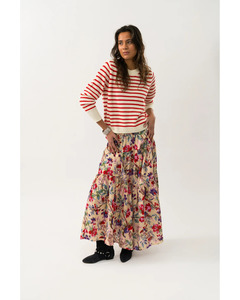 Lollys Laundry: Lolly's Laundry - Sunset Maxi Skirt (Flower Print)