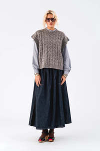 Lollys Laundry: Lolly's Laundry - Finn Vest SL (Light Grey Melange)