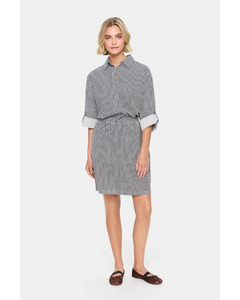 Saint Tropez: Saint Tropez - Zalinda Stripe Skirt (Ice Nightsky Stripe)