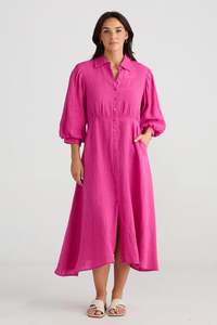 Brave True: Brave + True - Affirmation Dress (Fuschia)