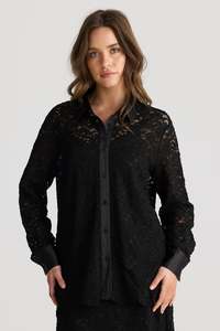 Talisman -  Lala Lace Shirt (Black)