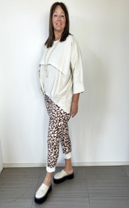 Lilliano: LILLIANO - Italian Viscose Pleated Top