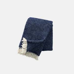 Nordic Style - Klippan Lambswool Throw Ralph (Navy)
