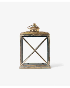 French Country - Calypso Lantern Small Aged Gold