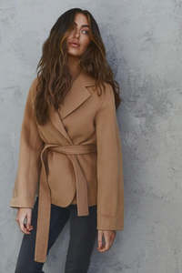 Lady Lux: Lady Lux - Jada Wool Jacket Camel