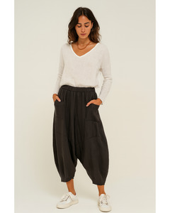 New Fashion: Pompeii Linen Pants Charcoal