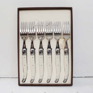 Provence - Laguiole 6 table forks gift box (Ivory)