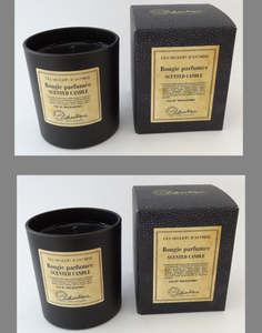 Provence: Provence - Lothantique Candle Glass 140grs in gift box (Black)