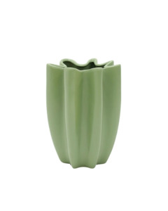 Robert Mark - WAVES CERAMIC VASE 18X25CM (Green)