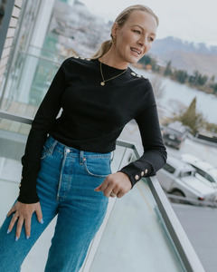 Knitwear: Moke - Nicki Sweater (Black)