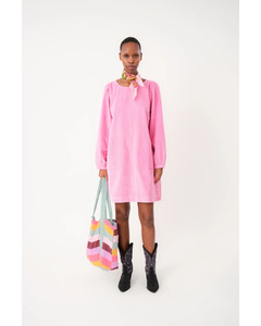 Lollys Laundry: Lolly's Laundry - Carla Short Dress 3/4 (Pink)