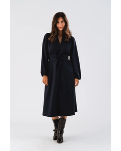 Lolly's Laundry - Paris Midi Dress (Dark Navy)