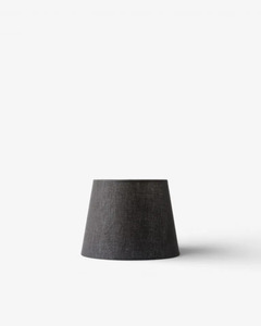 Home Decor: French Country - Tapered Drum Linen Shade Black (20cm)